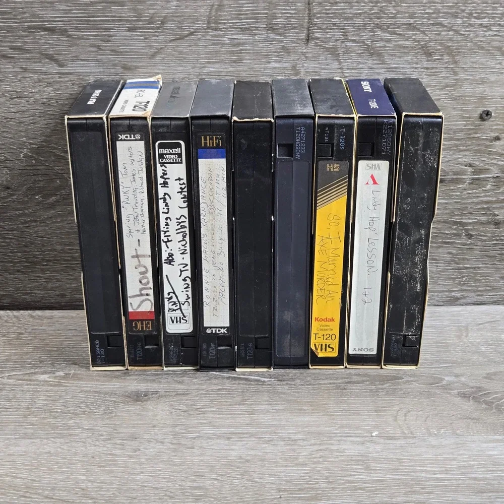 Found Footage 9 Random Home Recordings VHS Tapes 90s Sony Kodak Maxell
